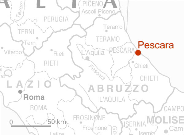 map of abruzzo