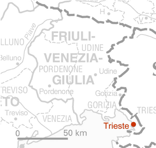 Map of Friaul