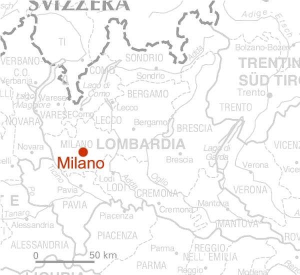 map of Italy